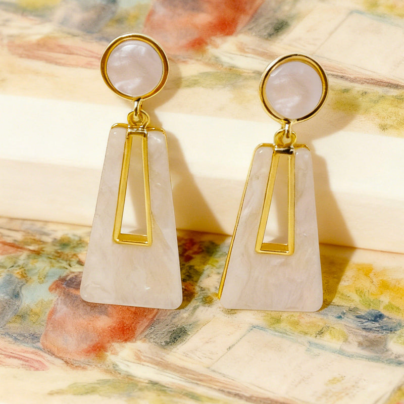 Elegant Rose Quartz Earrings