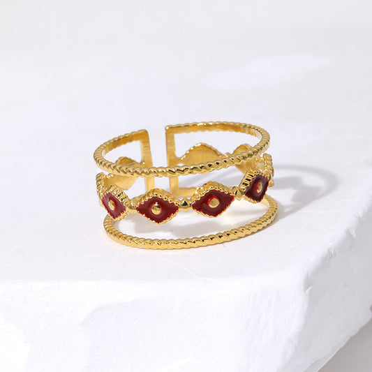 Elegant Ruby Gold Ring