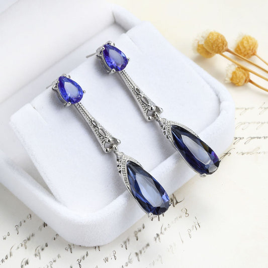 Elegant Sapphire Earrings