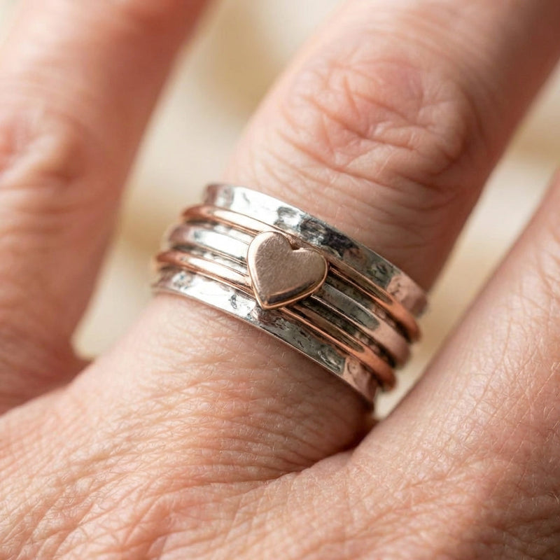 Spinner Heart Ring