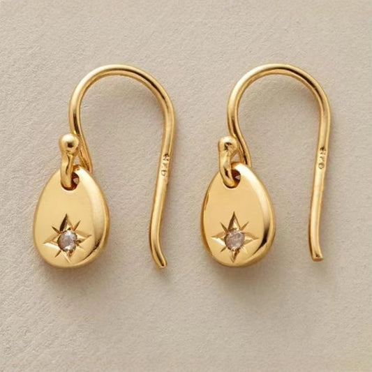 Elegant Star Drop Earrings