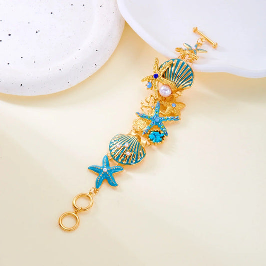 Elegant Starfish Shell Bracelet