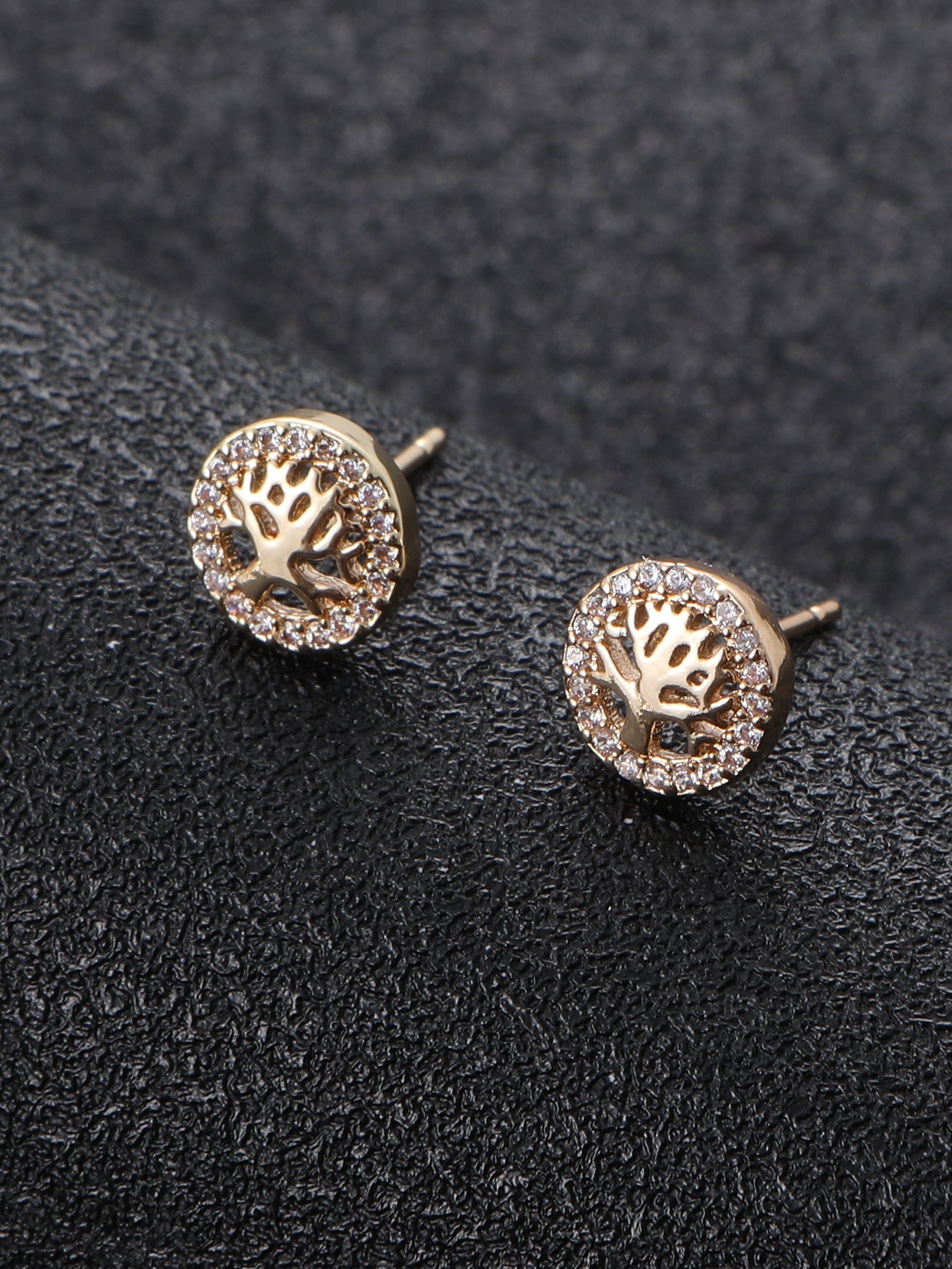 Elegant Tree Stud Earrings