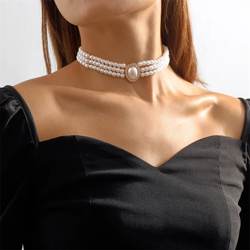 Elegant Triple Pearl