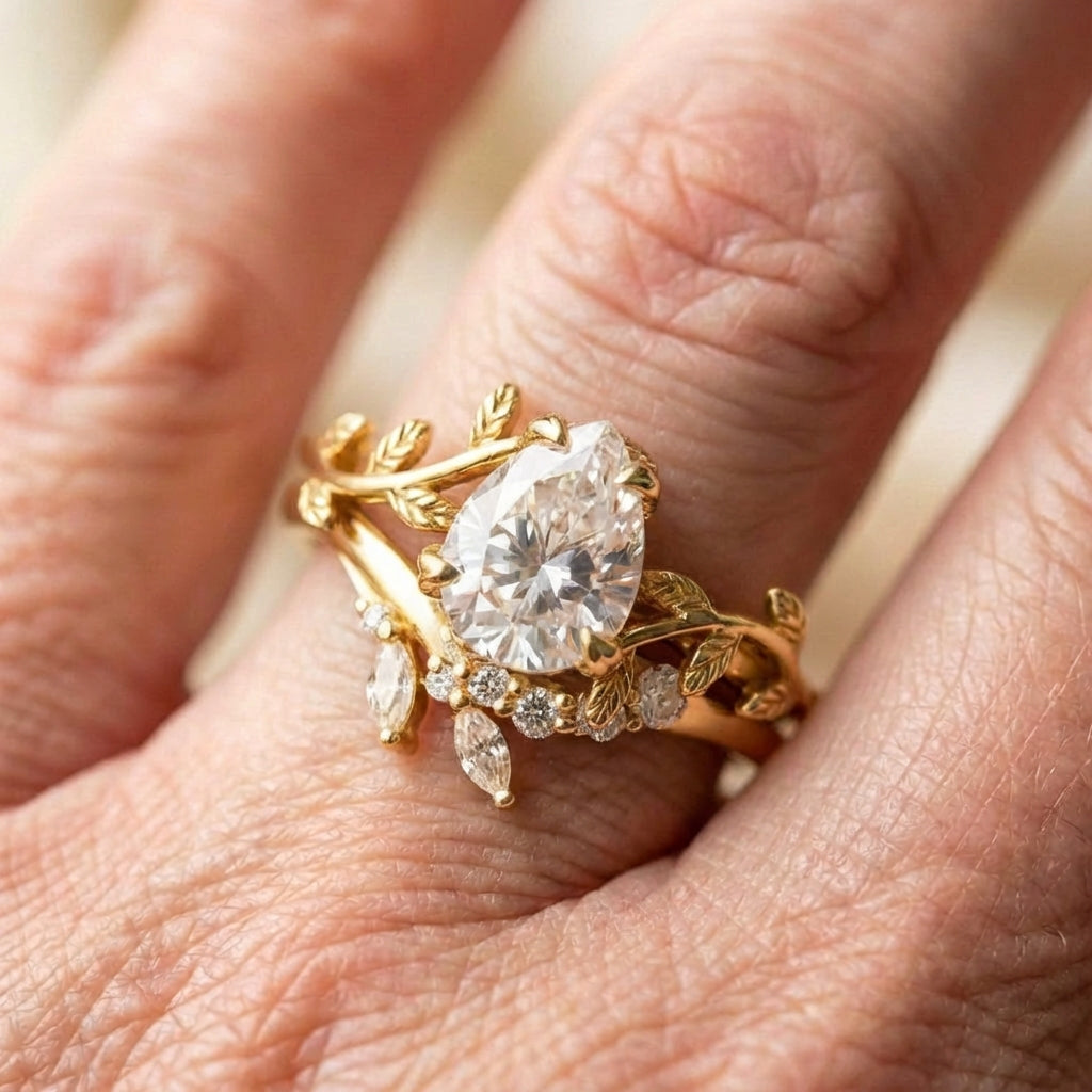 Waterdrop Diamond Ring