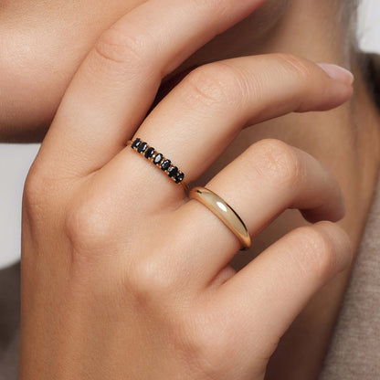 Gold Rock Solid Ring