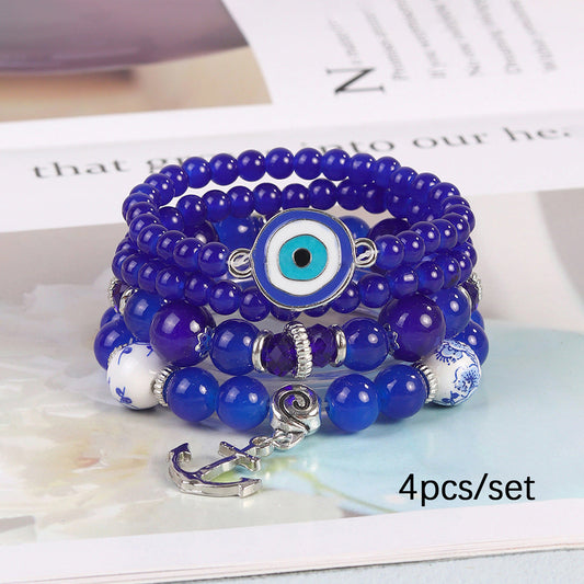 Evil Eye Beaded Bracelet