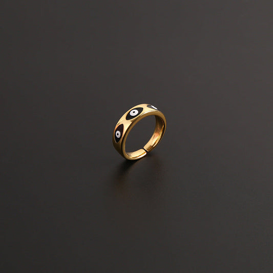 Evil Eye Gold Ring
