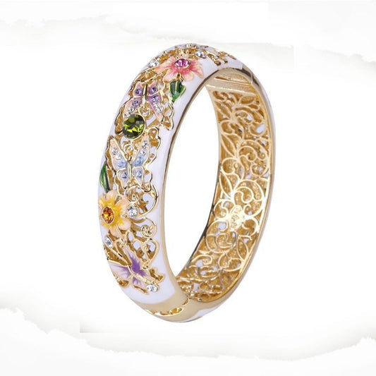 Floral Enamel Ring