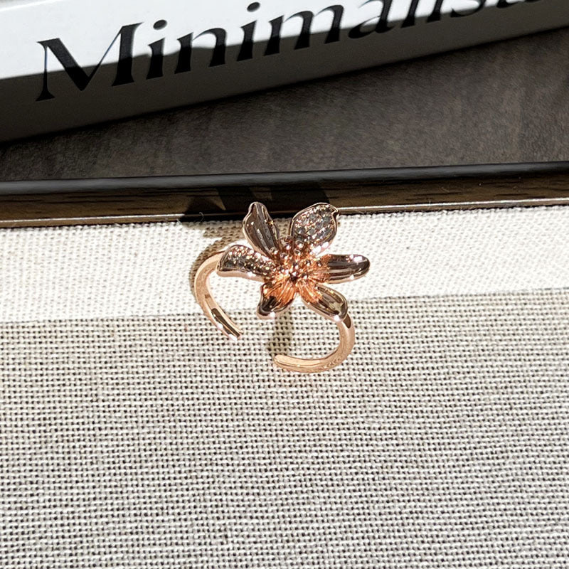 Floral Rose Gold Ring