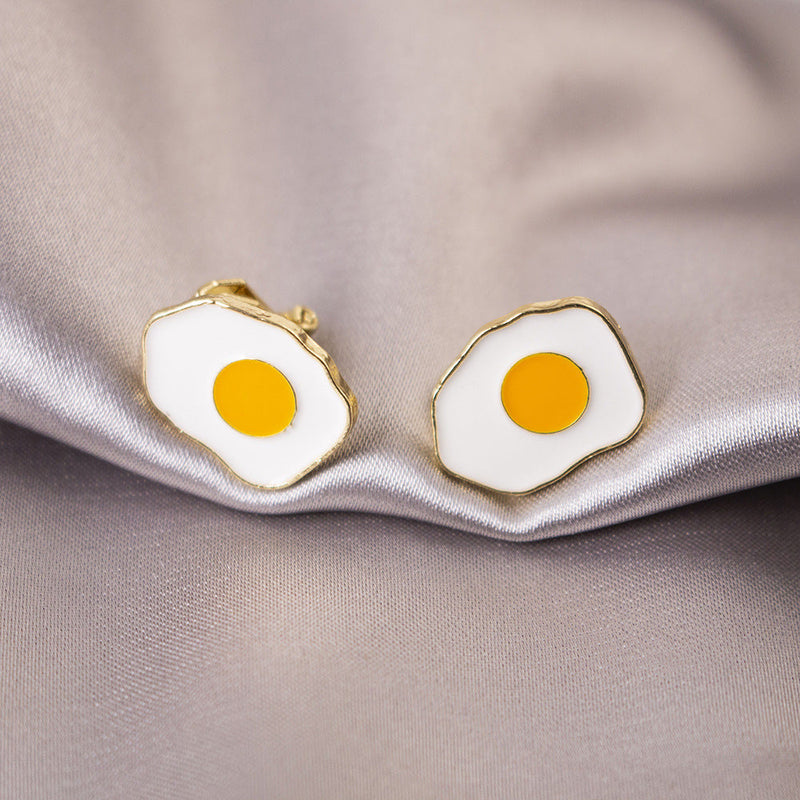 Fried Egg Earrings