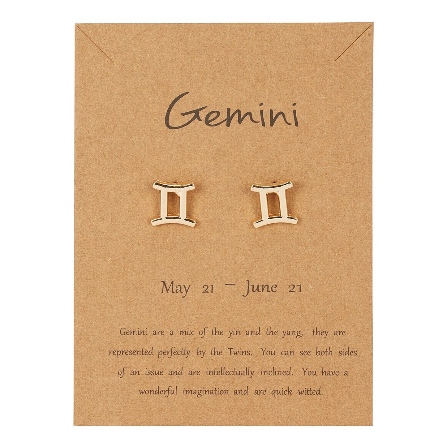 Gemini Zodiac Earrings