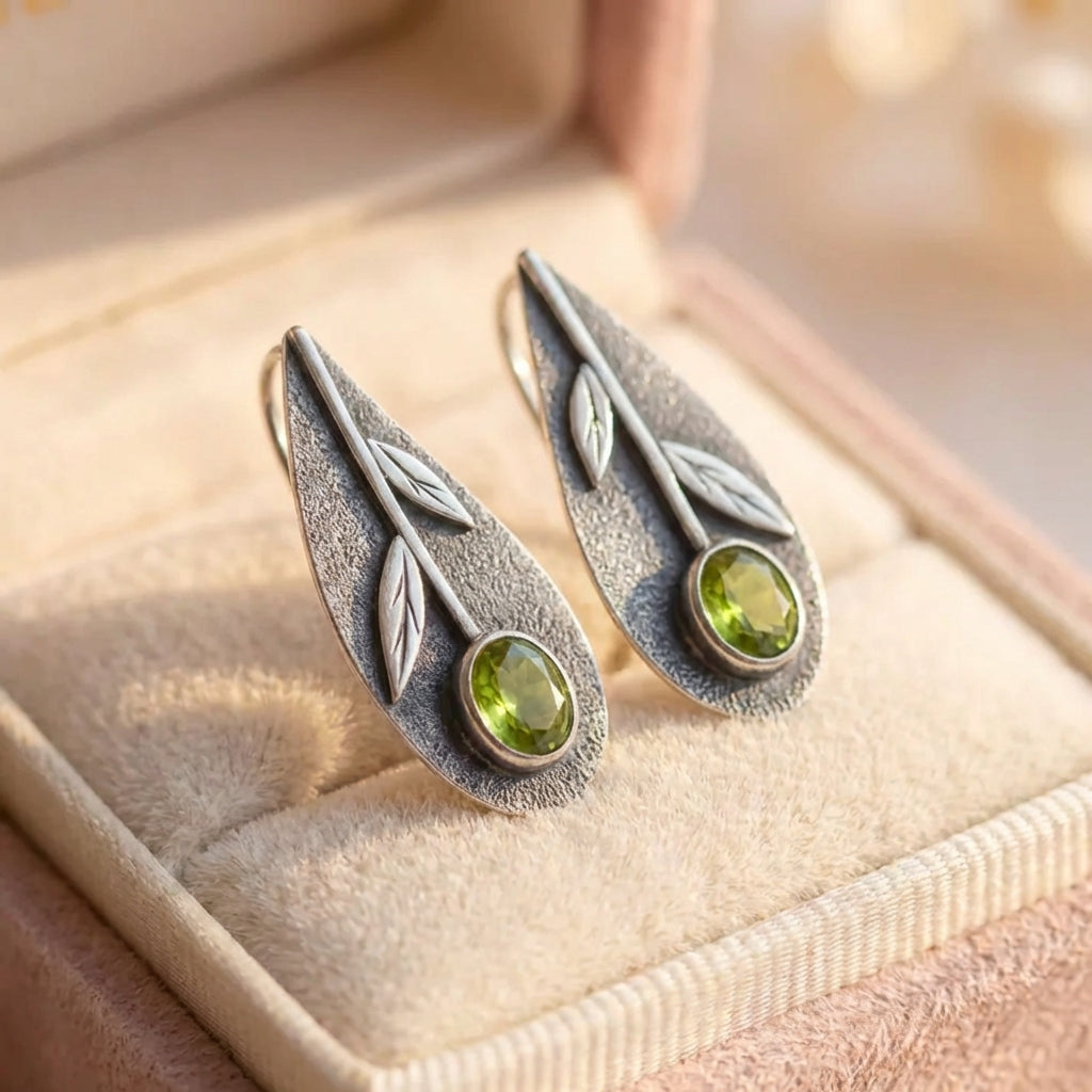 Vintage Olive Leaf Earrings