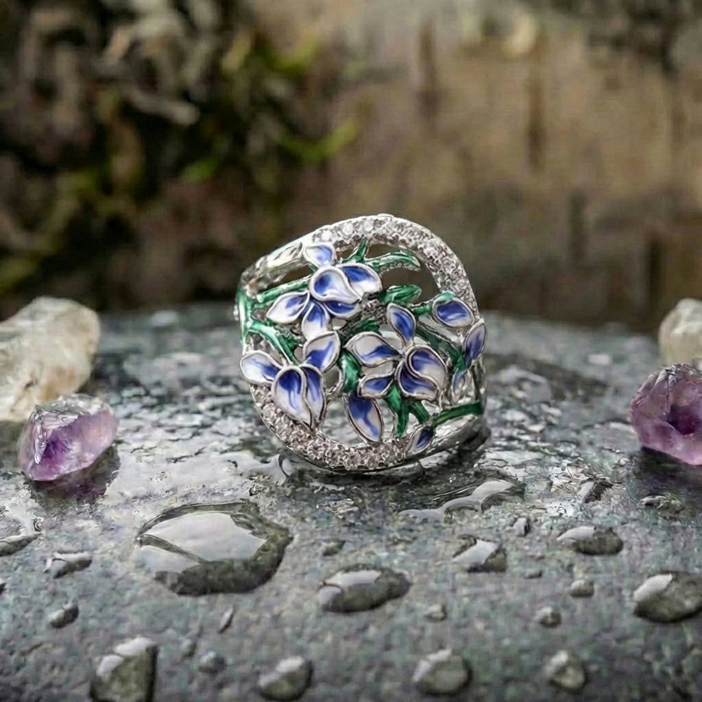 Romantic Lily Flower Ring