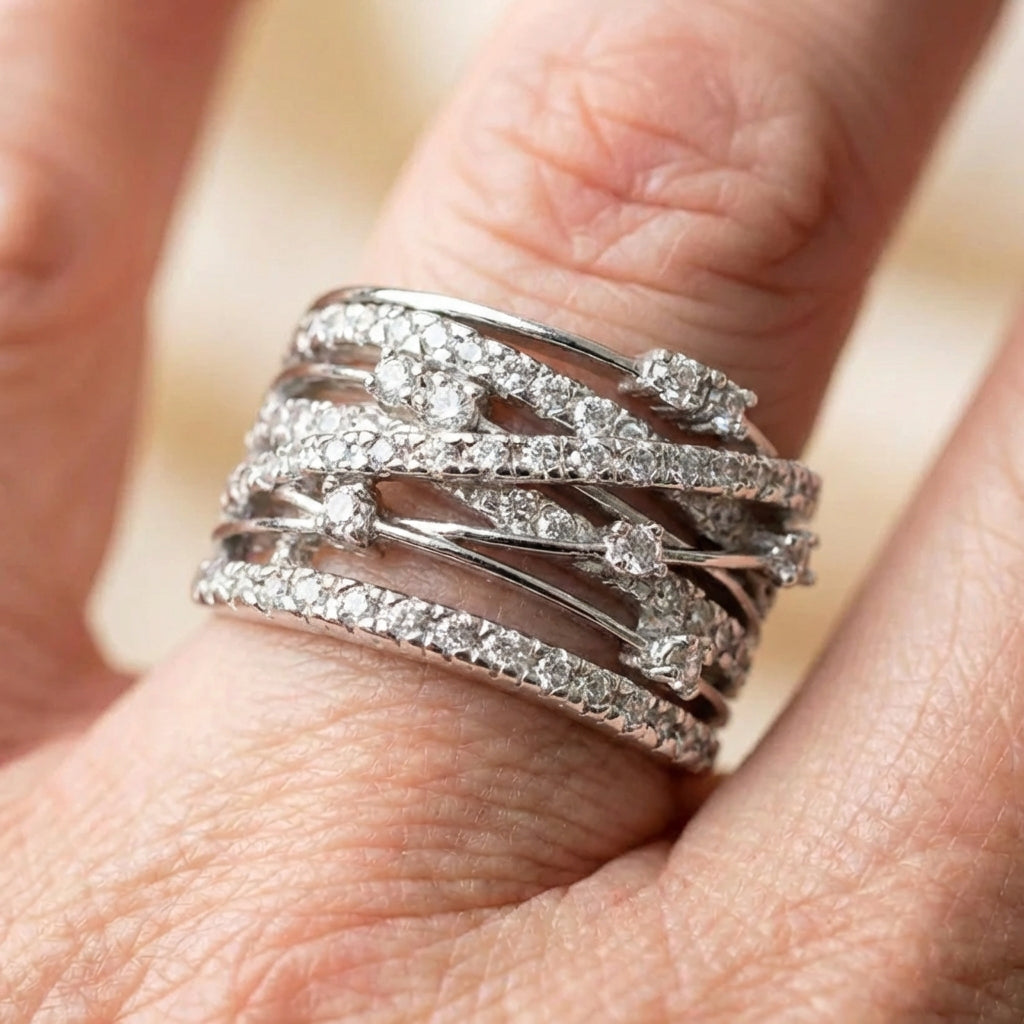 Crystal Statement Ring