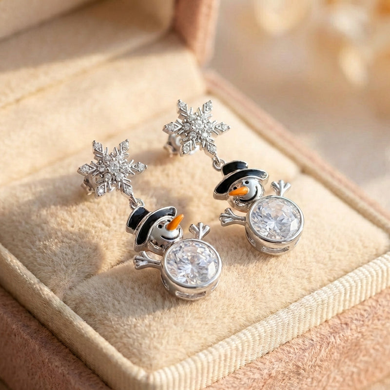 Festive Snowman Earrings
