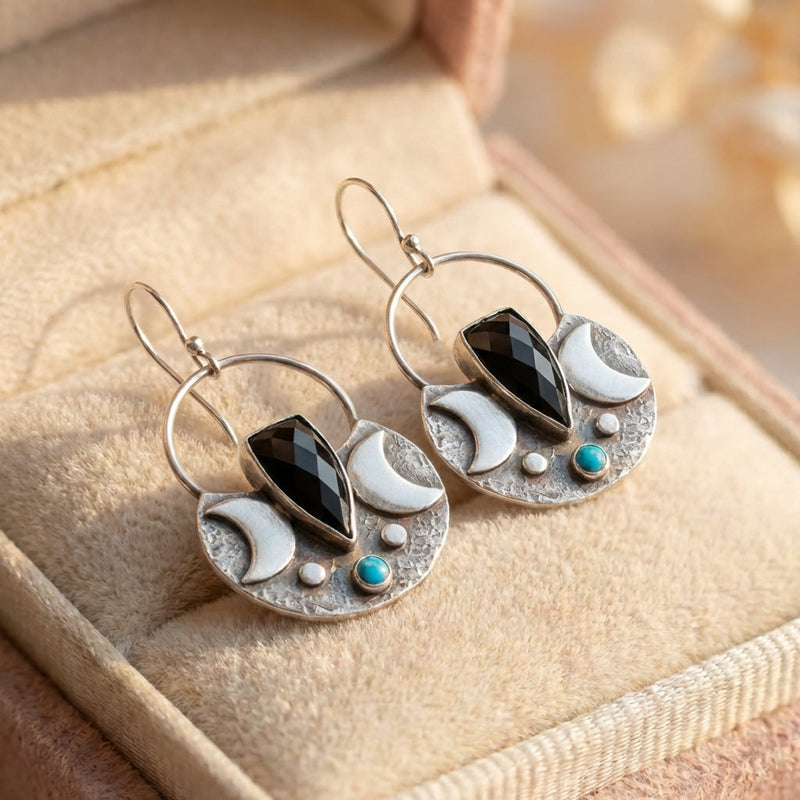 Elegant Moon Phase Earrings