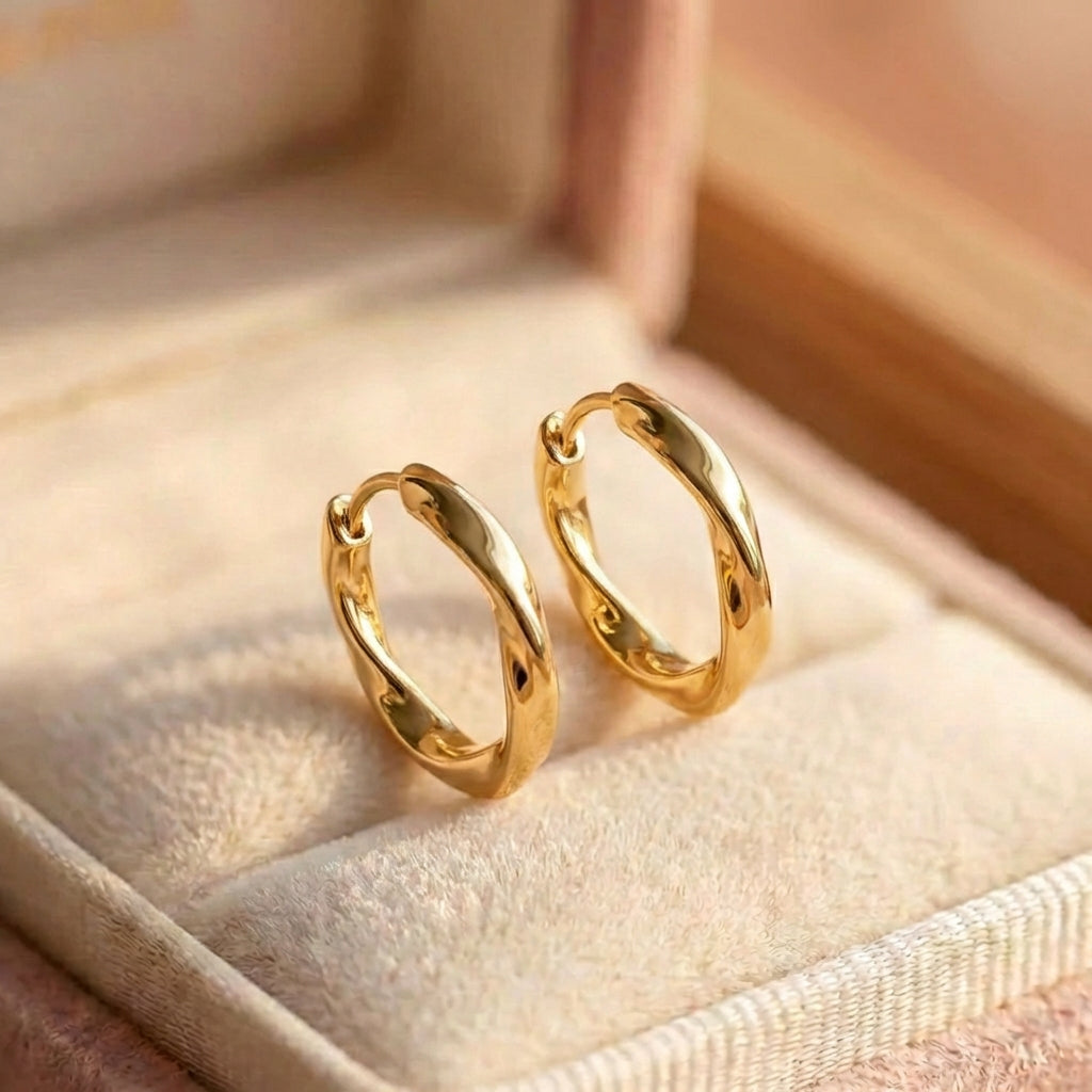 Elegant Gold Hoop Earrings