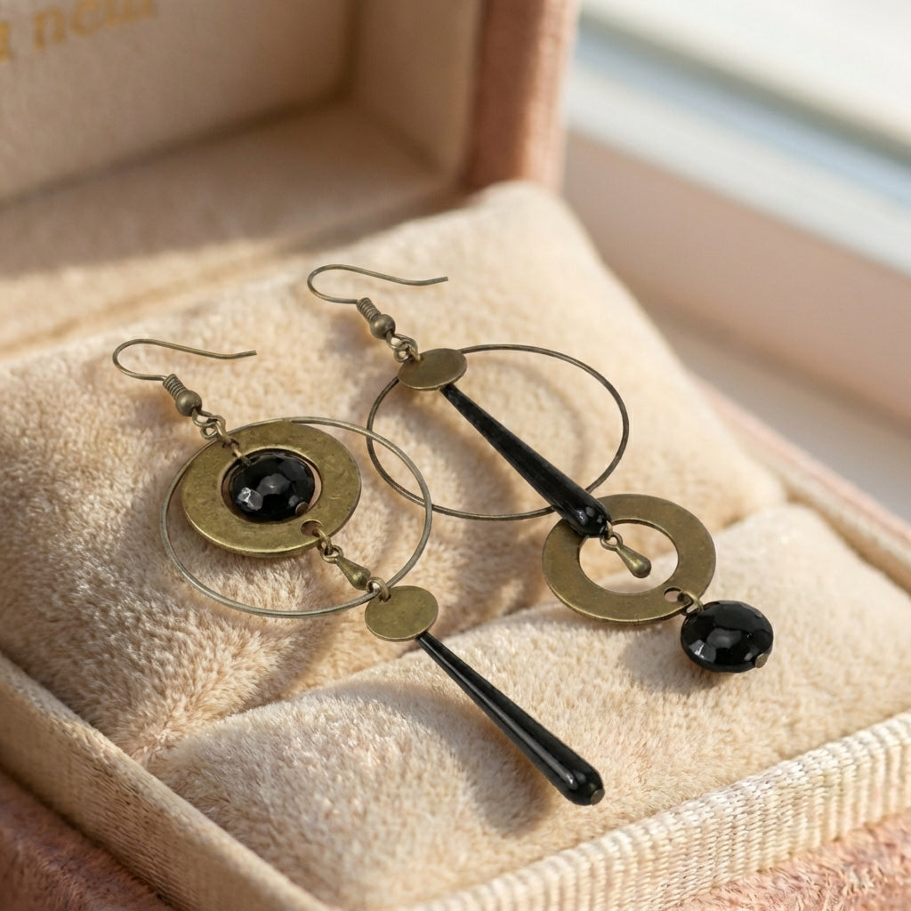 Vintage Golden Dangling Earrings