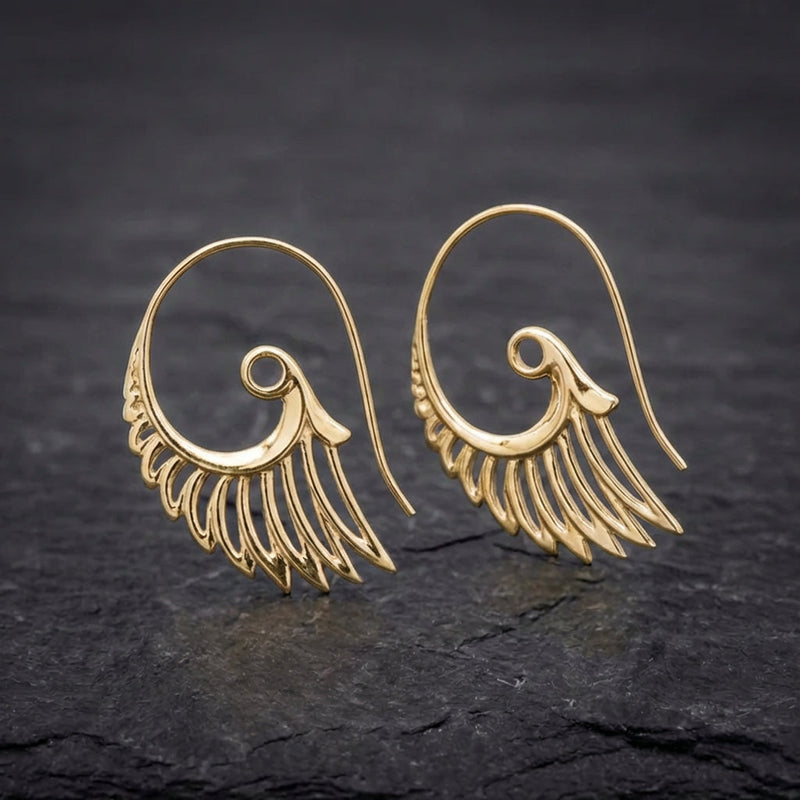 Wings Earrings In Gold