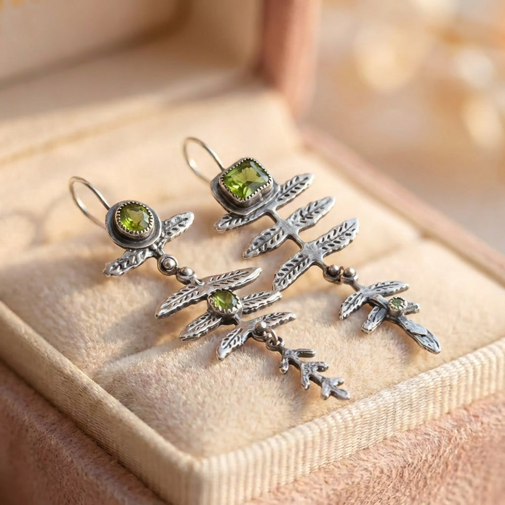 Vintage Nature Earrings In Silver