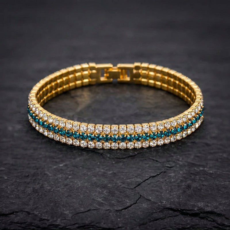 Elegant Green Sparkling Bracelet