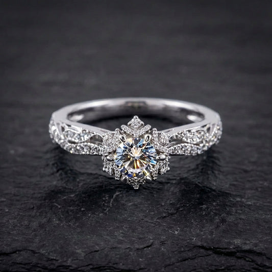 Vintage Radiance Silver Ring