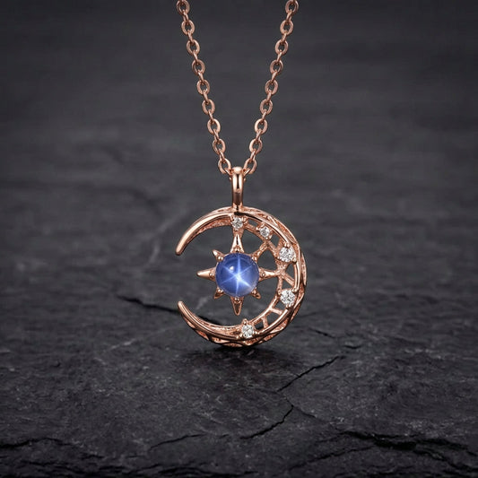 Fashion Star Moon Chain Necklace
