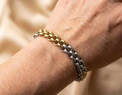 Vintage Handmade Braided Bangle Bracelet