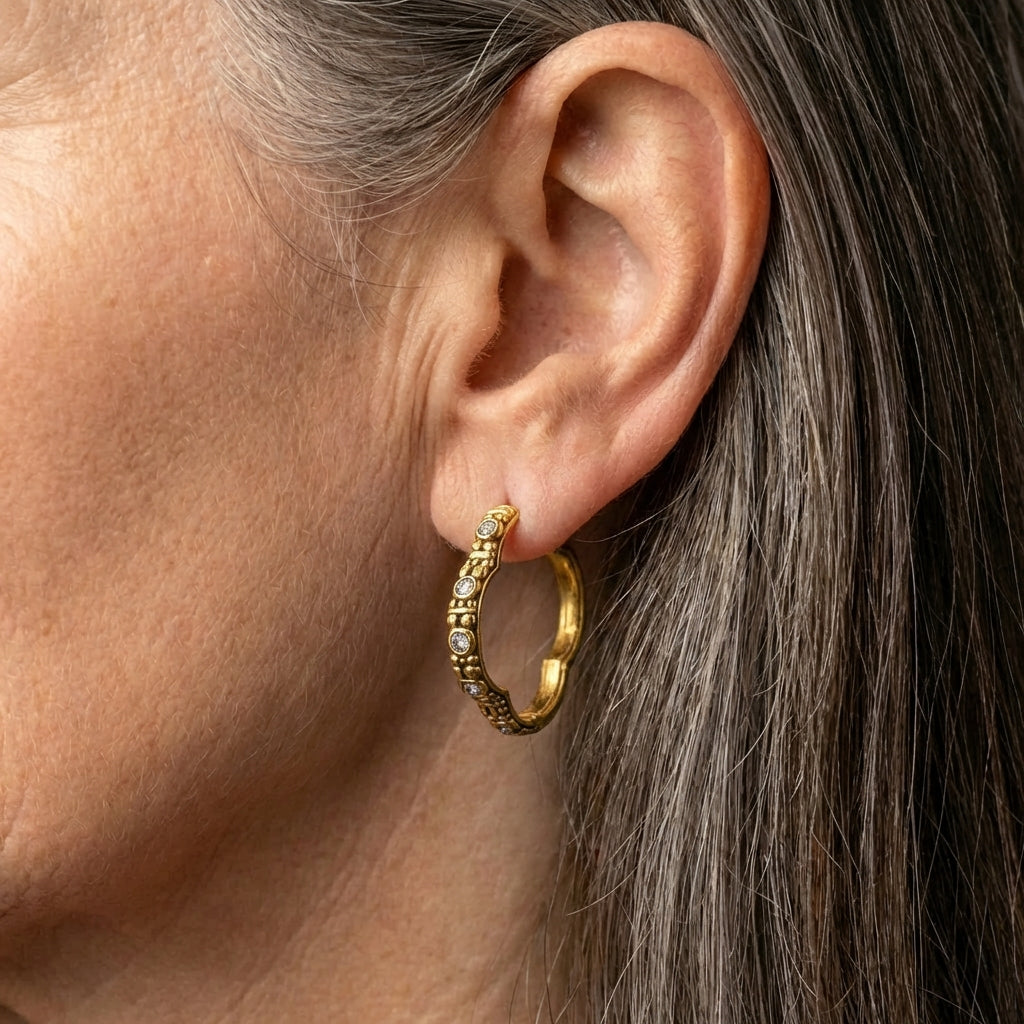 Golden Hoop Earrings