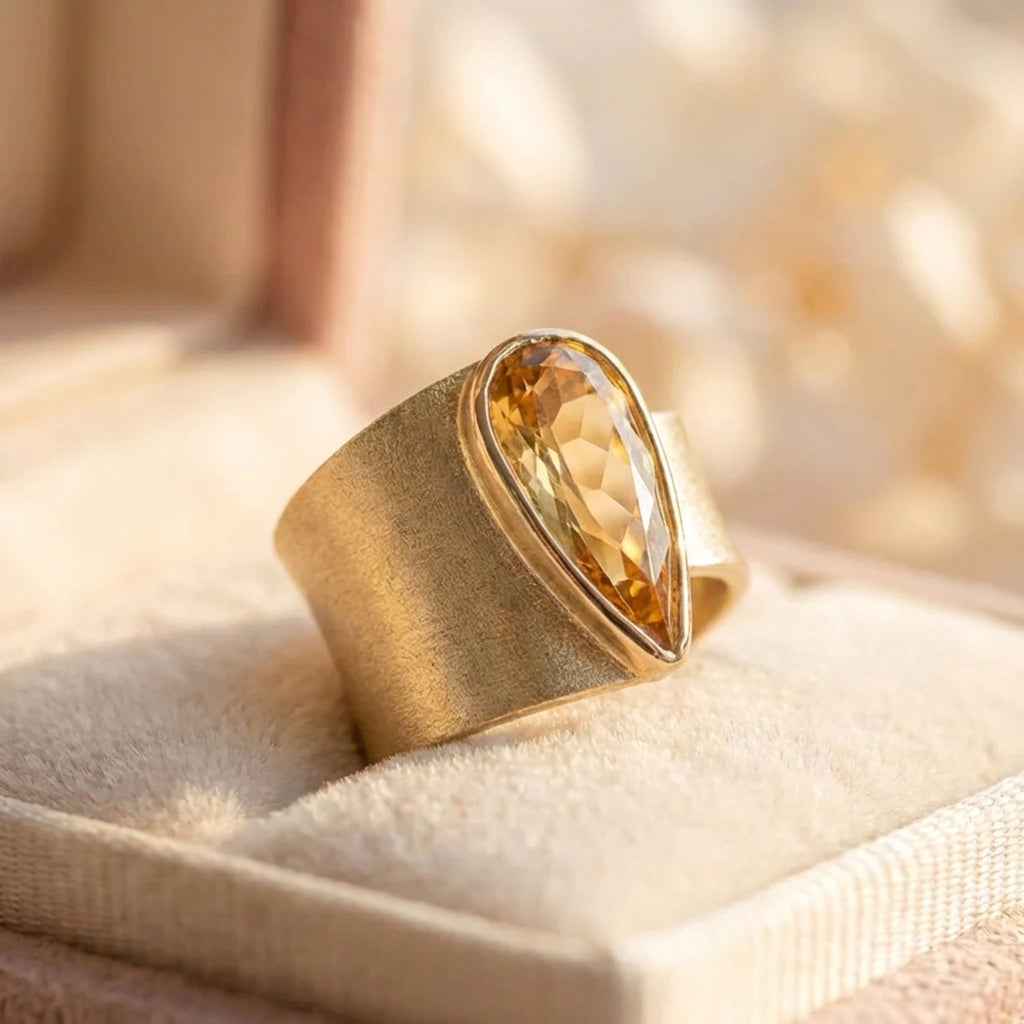 Vintage Gold Oval Ring