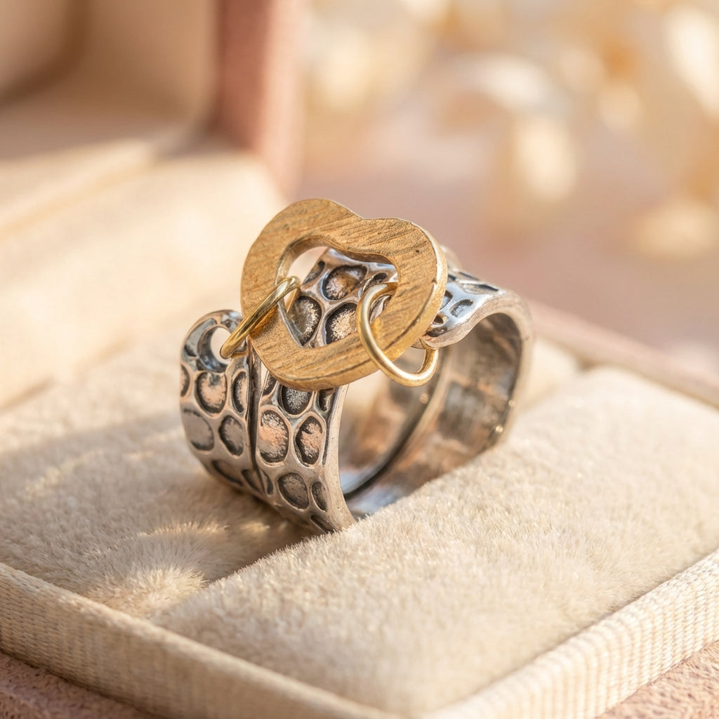 Vintage Heart Statement Ring