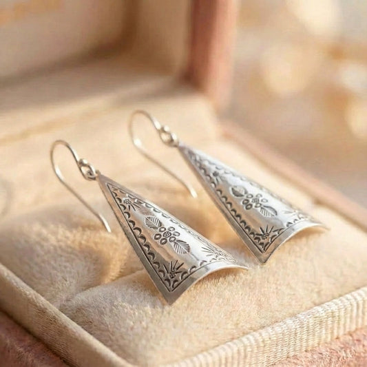 Vintage Silver Boho Earrings