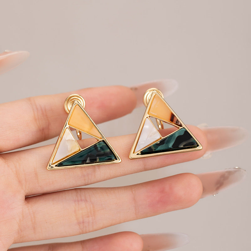 Geometric Triangle Earrings