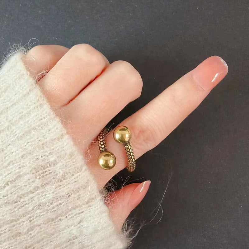Gold Ball Ring