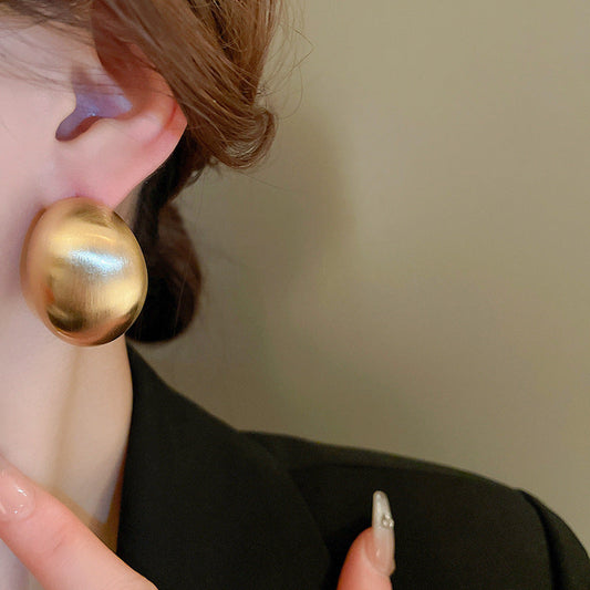 Gold Dome Earrings