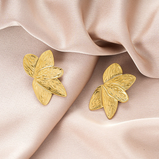 Gold Leaf Earrings