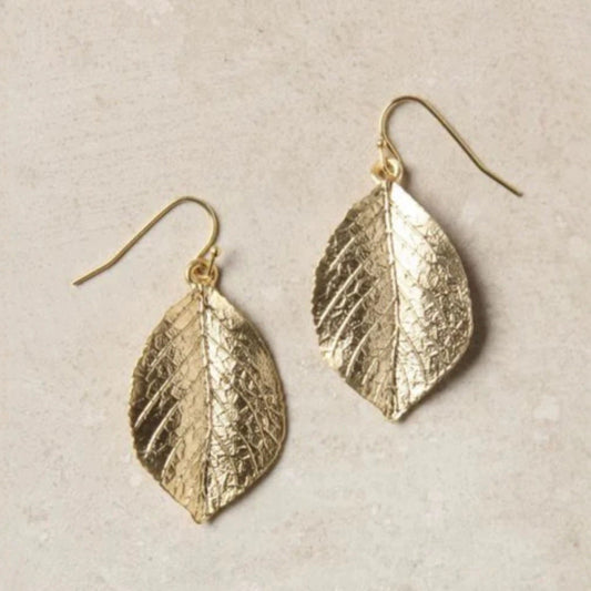 Gold Leaf Earrings