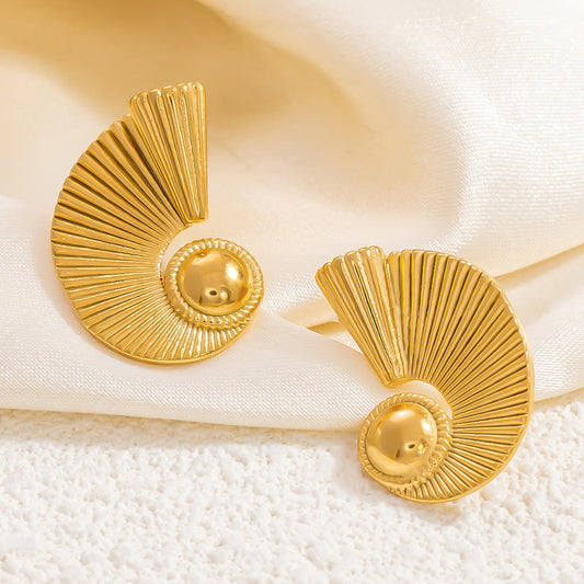 Gold Shell Earrings