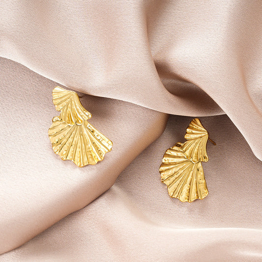 Gold Shell Earrings