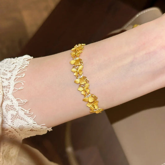 Golden Flower Bracelet