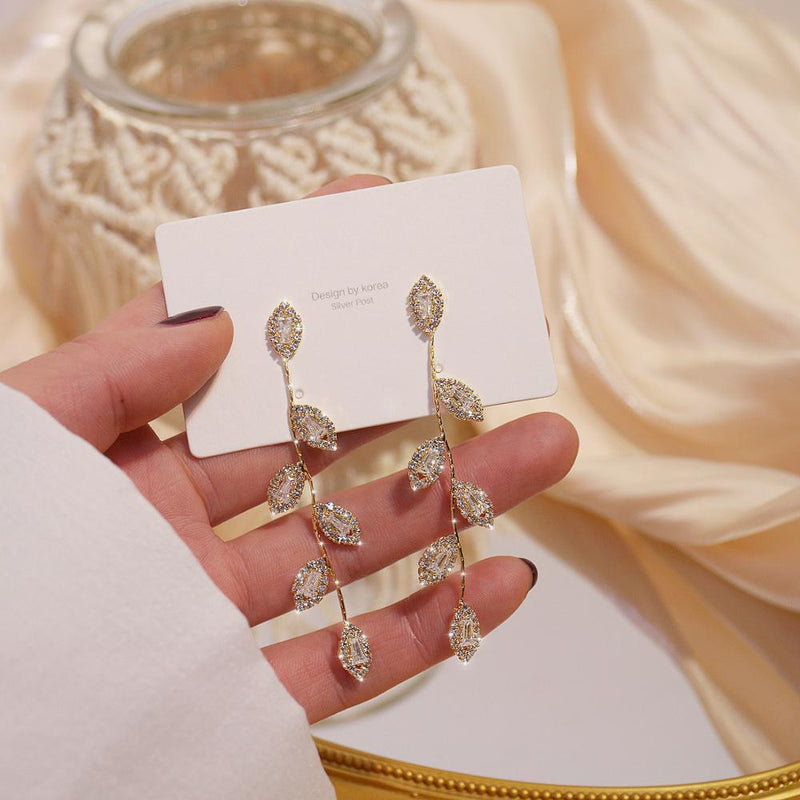 Silver Earrings With Cubic Zirconia