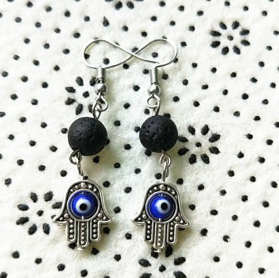 Hamsa Evil Eye Earrings