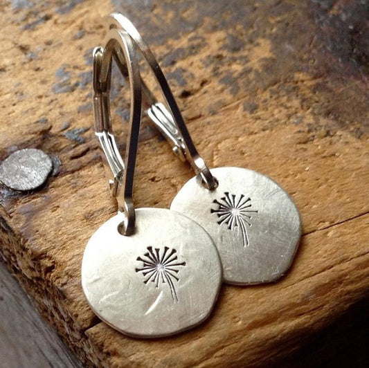 Handmade Dandelion Earrings