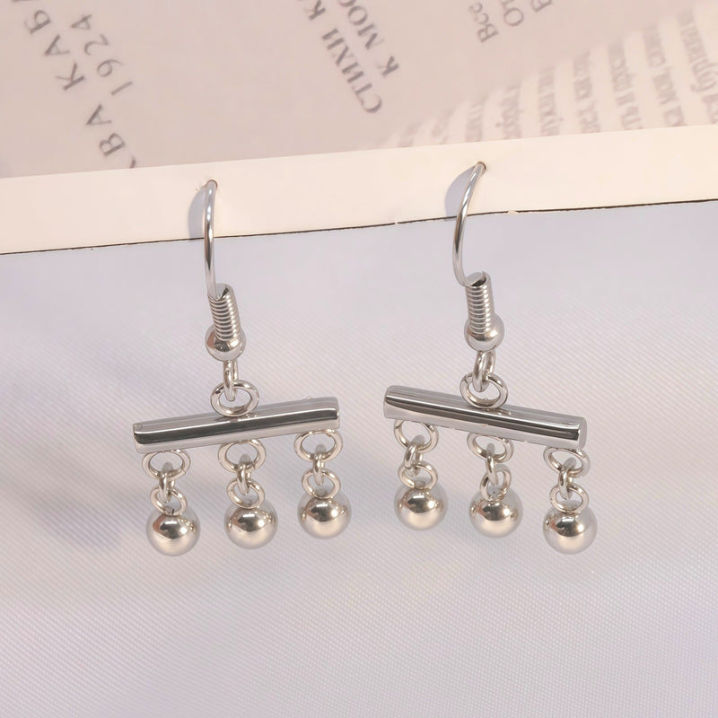 Minimalist Ball Drop Earrings