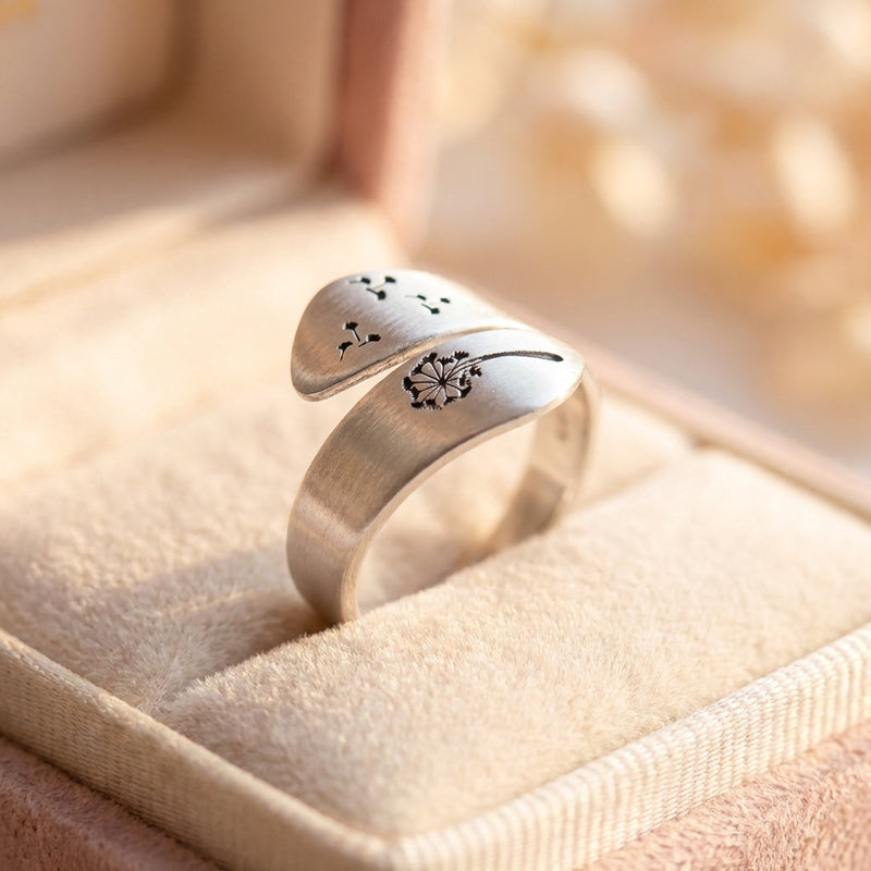 Minimalist Dandelion Ring