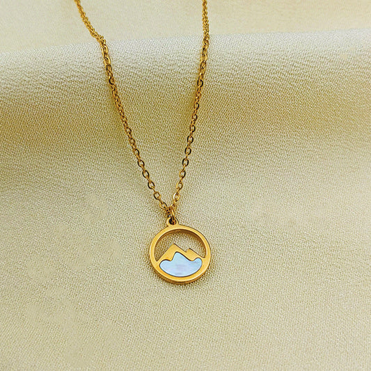 Minimalist Mountain Necklace