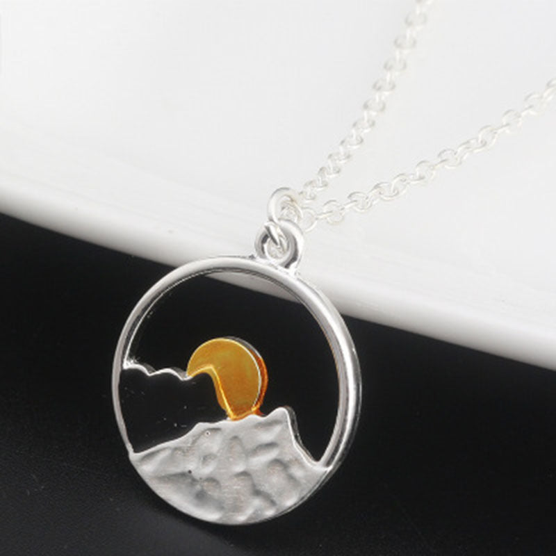 Minimalist Mountain Necklace