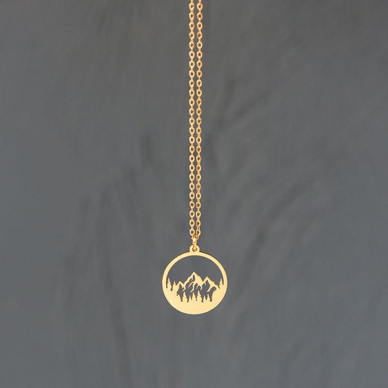 Minimalist Mountain Necklace