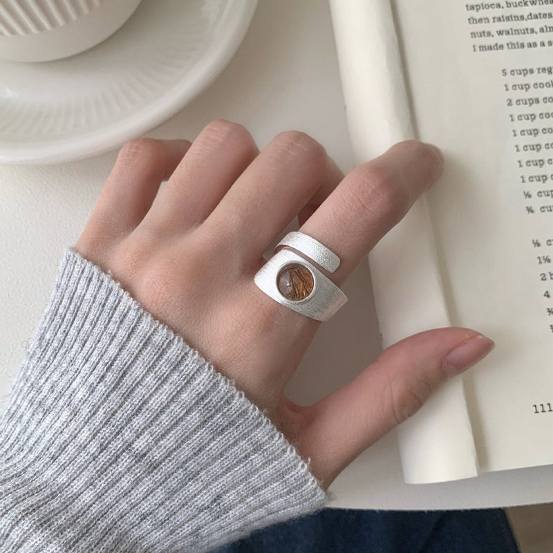 Modern Agate Ring